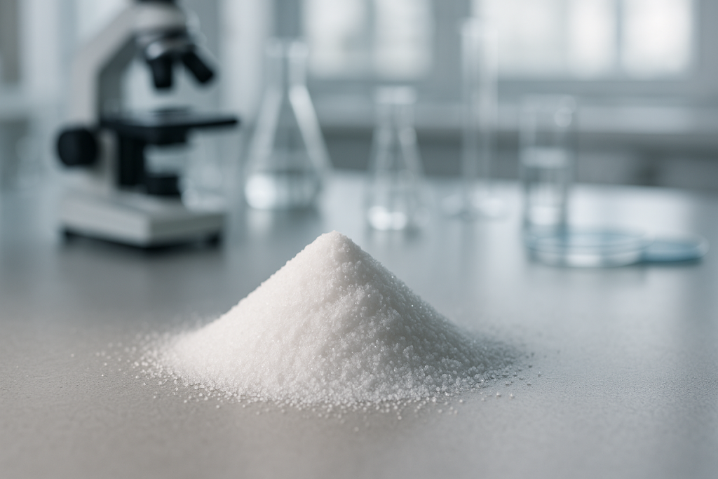 20251103 1224 poudre cristalline en laboratoire simple compose 01k94q9b8rfpkvevgs3fx3qp2w